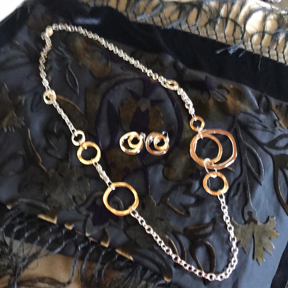 Premier Jewelry Designs, Asymmetrical necklace and earrings Set